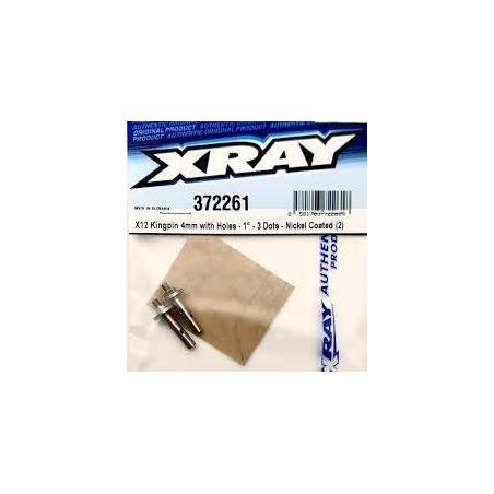 Kingpin 4 mm X12 1.0° 3 puntos niquel Xray 372261