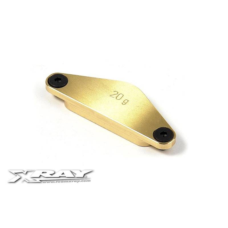 Peso chasis latón trasero 20g Xray Ref. 341183