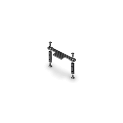 Soporte servo aluminio + placa carbono graphite bridge Xray Ref. 326202