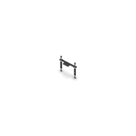 Soporte servo aluminio + placa carbono graphite bridge Xray Ref. 326202