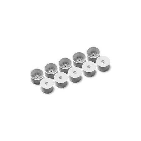 Llanta trasera Aerodisk 2WD/4WD hexágono 12 mm IFMAR blanco hard (10) Xray 329901-H