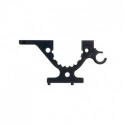 Soporte inferior corona central aluminio X4 delantero izquierdo / trasero derecho HD Xray Ref. 302773