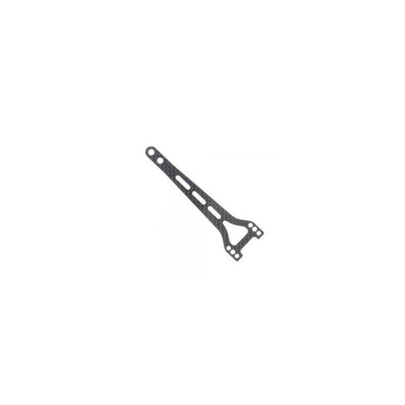 Soporte superior de carbono parte trasera dividida 2.0mm X4 Xray Ref. 301073