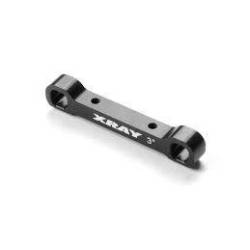 Placa convergencia aluminio trasera 3° ancha trasera Xray Ref. 323327