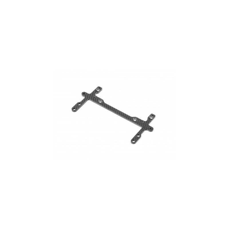 Soporte trasero carbono 2.5 mm X1'23 Xray 371082