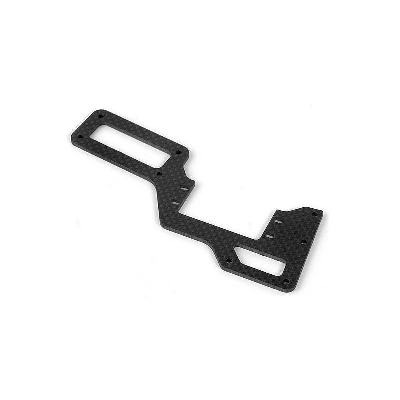 Soporte carbono bandeja radio XB808 Xray 356111