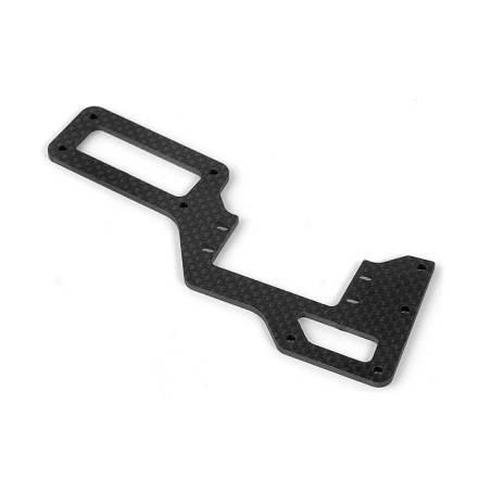 Soporte carbono bandeja radio XB808 Xray 356111