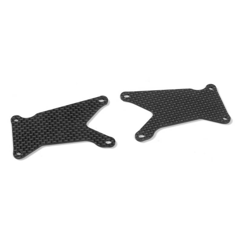 Placas carbono trapecio delantero 1.6 mm XB9 (2) Xray 352191