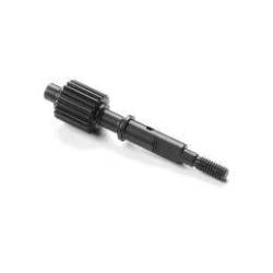 Eje superior aluminio 2-pad 20T LCG ultraligero corto Swiss 7075 T6 Xray Ref. 324116