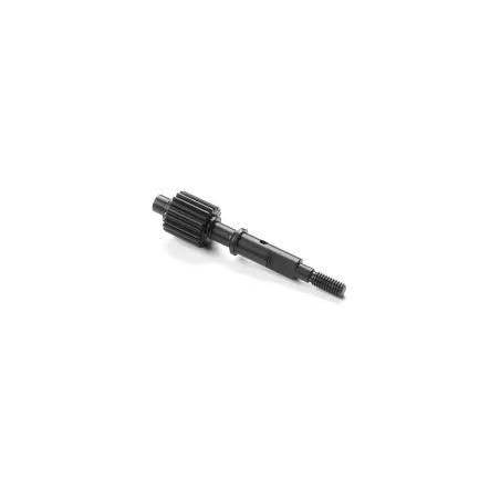 Eje superior aluminio 2-pad 20T LCG ultraligero corto Swiss 7075 T6 Xray Ref. 324116