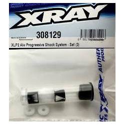 Sistema amortiguador progresivo aluminio XLP2 set (2) Xray Ref. 308129