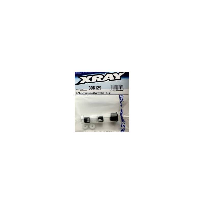 Sistema amortiguador progresivo aluminio XLP2 set (2) Xray Ref. 308129