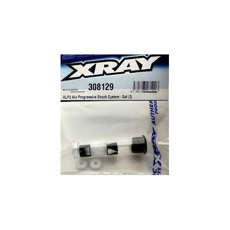 Sistema amortiguador progresivo aluminio XLP2 set (2) Xray Ref. 308129