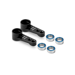 Brazo salvaservos doble aluminio negro + rodamientos (2) Xray 302525-K