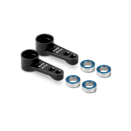 Brazo salvaservos doble aluminio negro + rodamientos (2) Xray 302525-K