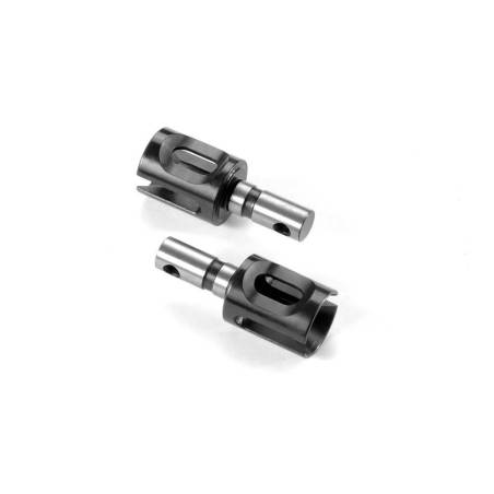 Adaptador transmisión diferencial trasero V2 acero HUDY (2) Xray 355065