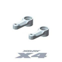 Brazo dirección doble aluminio X4 negro + rodamientos bolas Xray 302517-K