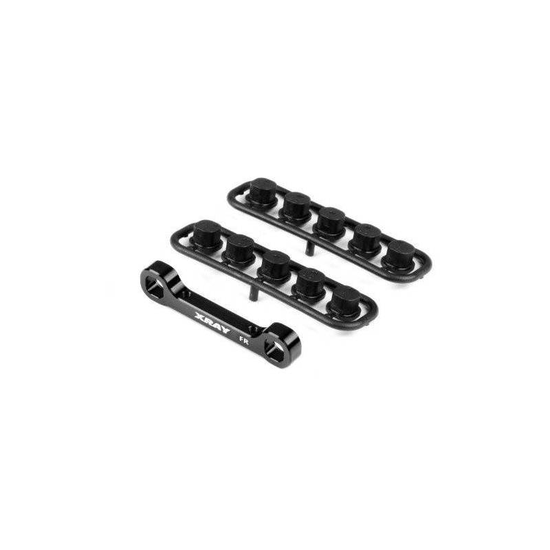 Placa convergencia aluminio GT’22 trasera regulación roll center Xray 352326