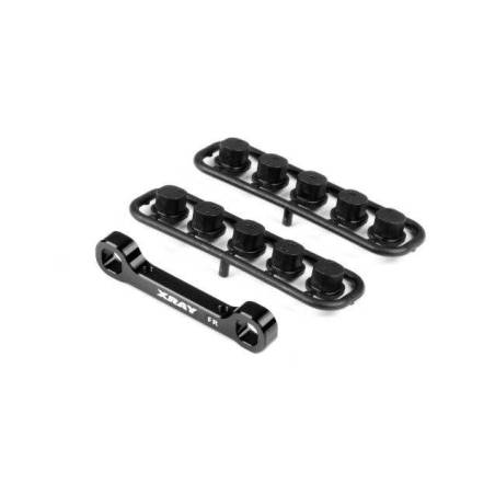 Placa convergencia aluminio GT’22 trasera regulación roll center Xray 352326