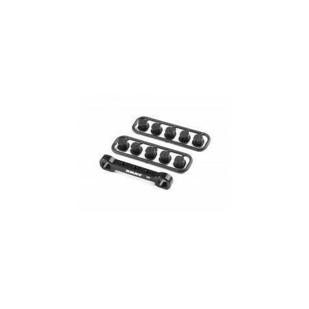 Placa convergencia aluminio GT'23 delantera Xray 352327