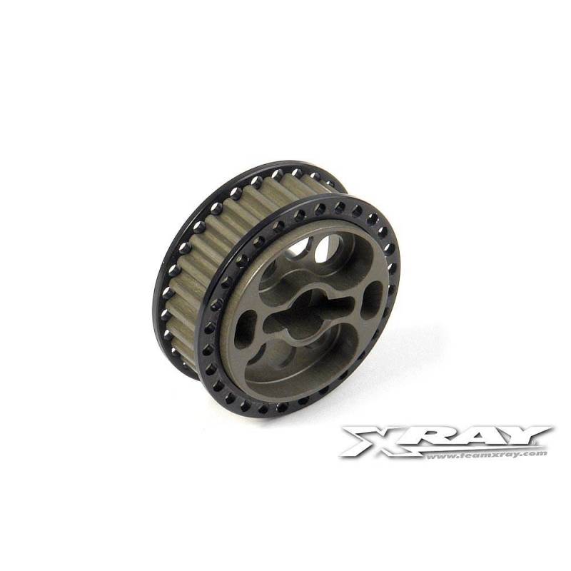 Polea delantera exterior 28T aluminio Xray 345988