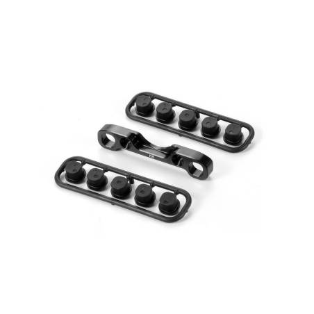 Soporte aluminio suspensión delantera posterior FR V2 XB8-17 Xray 352324