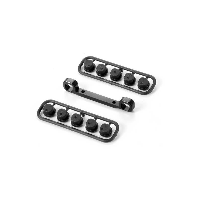Soporte delantero aluminio 6 mm XB8 Xray 352333