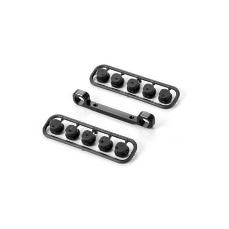 Soporte delantero aluminio 6 mm XB8 Xray 352333
