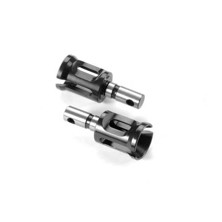 Vaso diferencial delantero largo V2 acero HUDY (2) Xray 355064