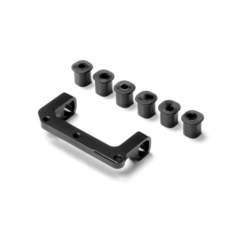 Soporte trapecio delantero superior derecho aluminio set Xray Ref. 342033
