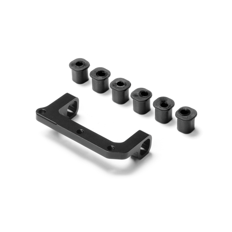 Soporte trapecio delantero superior izquierdo aluminio set Xray Ref. 342043