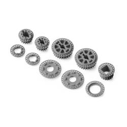 Set poleas plástico baja fricción grafito Xray 345801-G