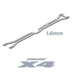 Soporte superior de carbono 1.6mm X4 Xray Ref. 301071