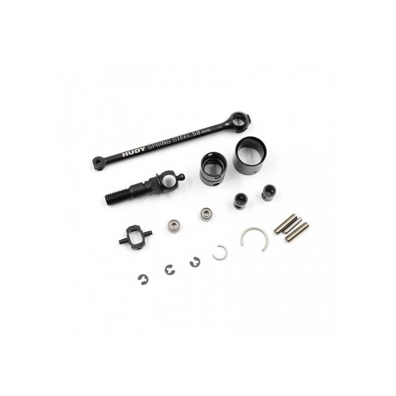 Eje transmisión X4 ECS BB SC 58mm acero Hudy set Xray Ref. 305335