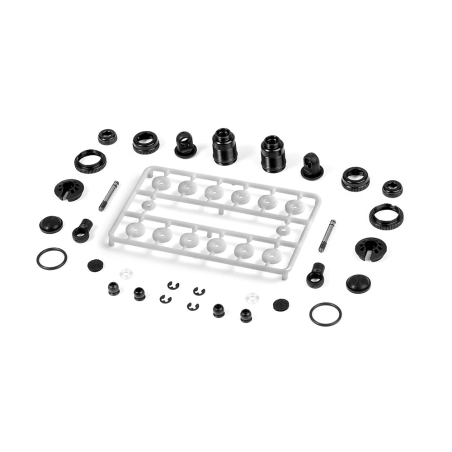 Set amortiguadores touring 1/10 alu negro (2) Xray 308307-K