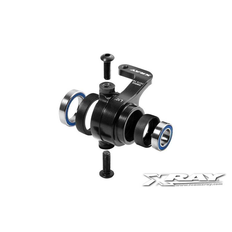 Mangueta dirección aluminio derecha XB808 10° kingpin set Xray 352258