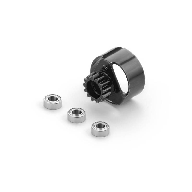 Campana embrague 3 rodamientos 13T ligera + 3 rodamientos Xray 358413-L