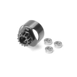 Campana embrague 3 rodamientos 14T aligerada + 3 rodamientos Xray 358414-L
