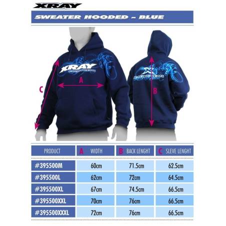 Sudadera azul Xray XL Xray 395500XL