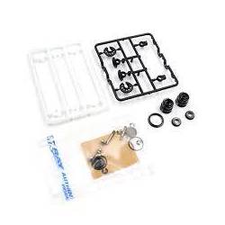 Set amortiguador aluminio XLP2 negro (2) Xray Ref. 308311