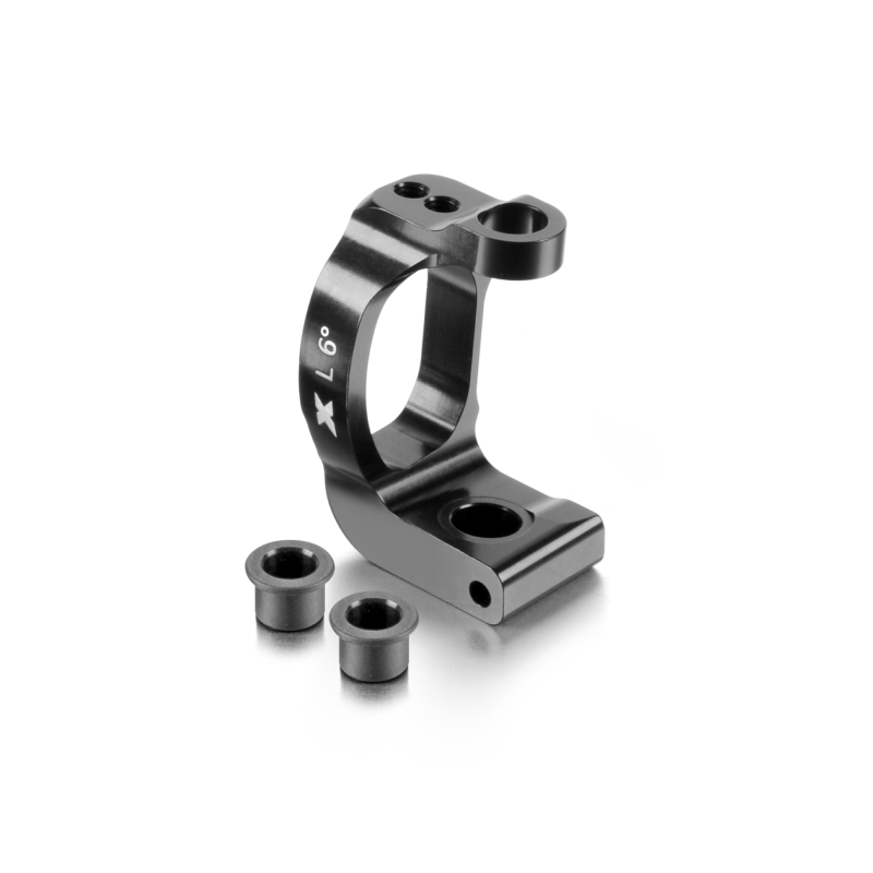 Portamangueta dirección aluminio 6° izquierda Xray 352288