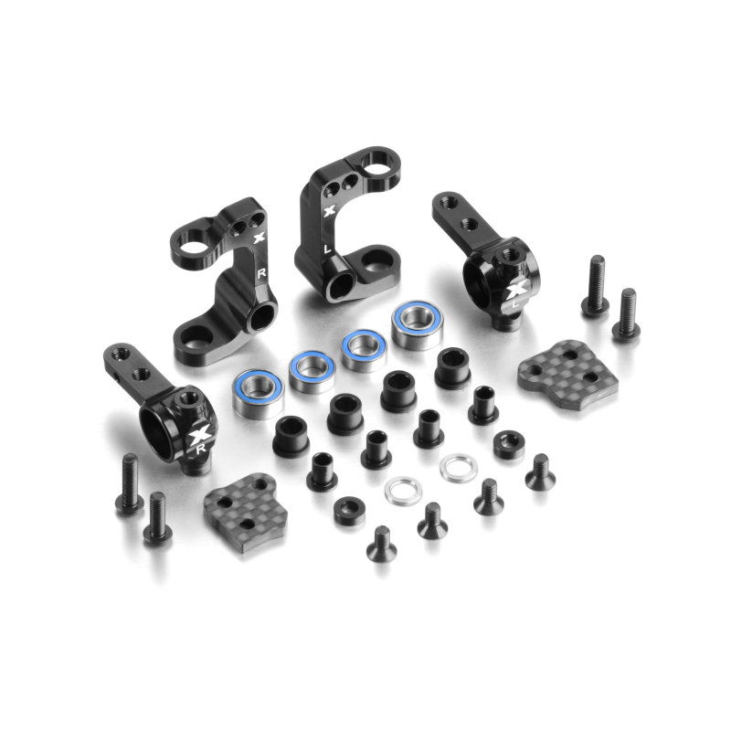 Set mangueta + portamangueta aluminio + placas carbono Xray Ref. 320904