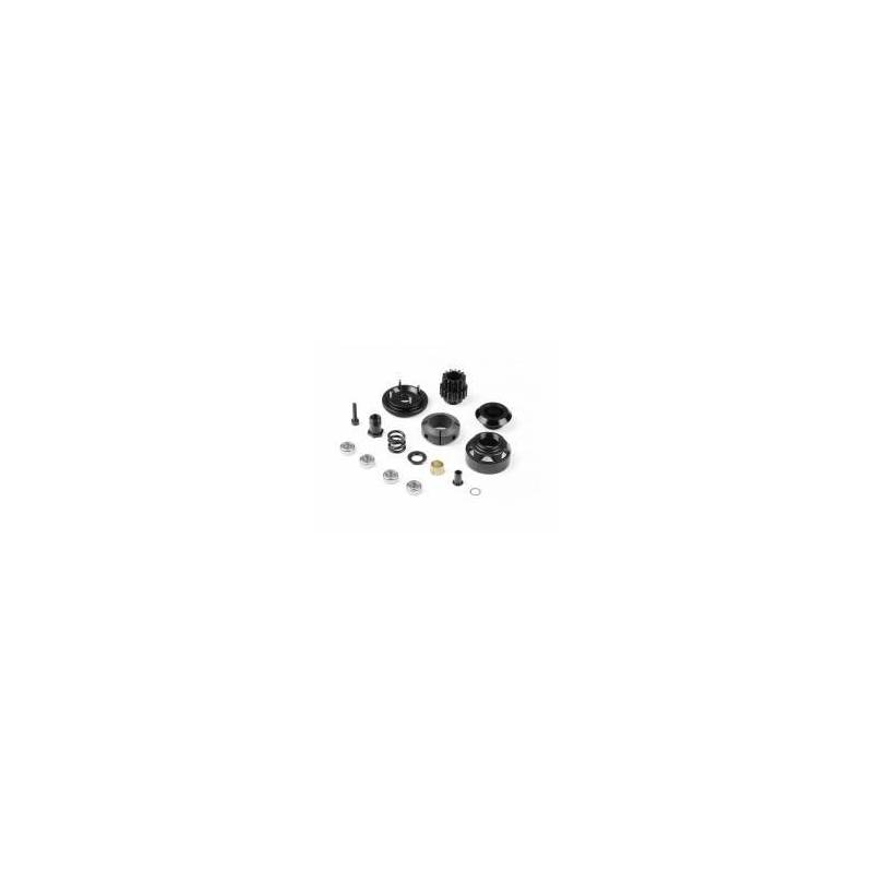 Embrague GT 4 zapatas aluminio set completo Xray 358403