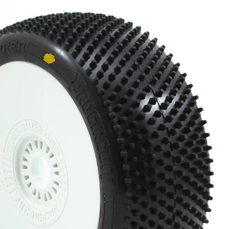 Neumáticos Grasshopper V4 Buggy A2 Soft en llanta blanca 2 uds ProCircuit. Ref. PCW2008-A2