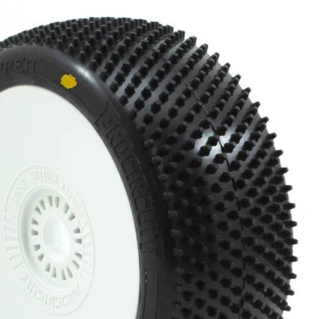 Neumáticos Grasshopper V4 Buggy A2 Soft en llanta blanca 2 uds ProCircuit. Ref. PCW2008-A2