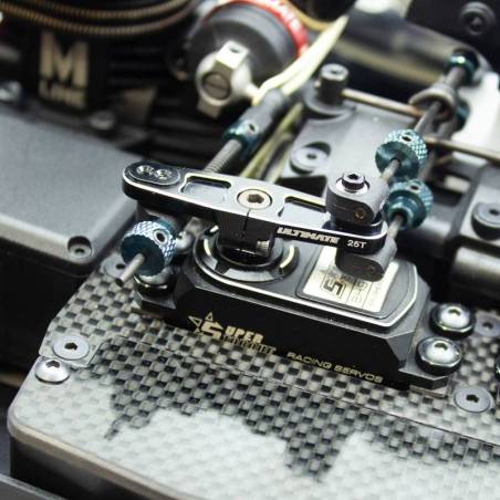 Servo horn de gas/freno aluminio Ultimate 25T. Ref UR1814-25