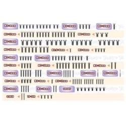 Set Tornilleria Titanio Cabeza UFO Tworks para Xray XB8'26 (159pcs.). Ref. TSSU-XB8´26
