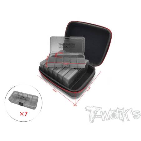 T-Works Hard Case with 7 Organizer Boxes