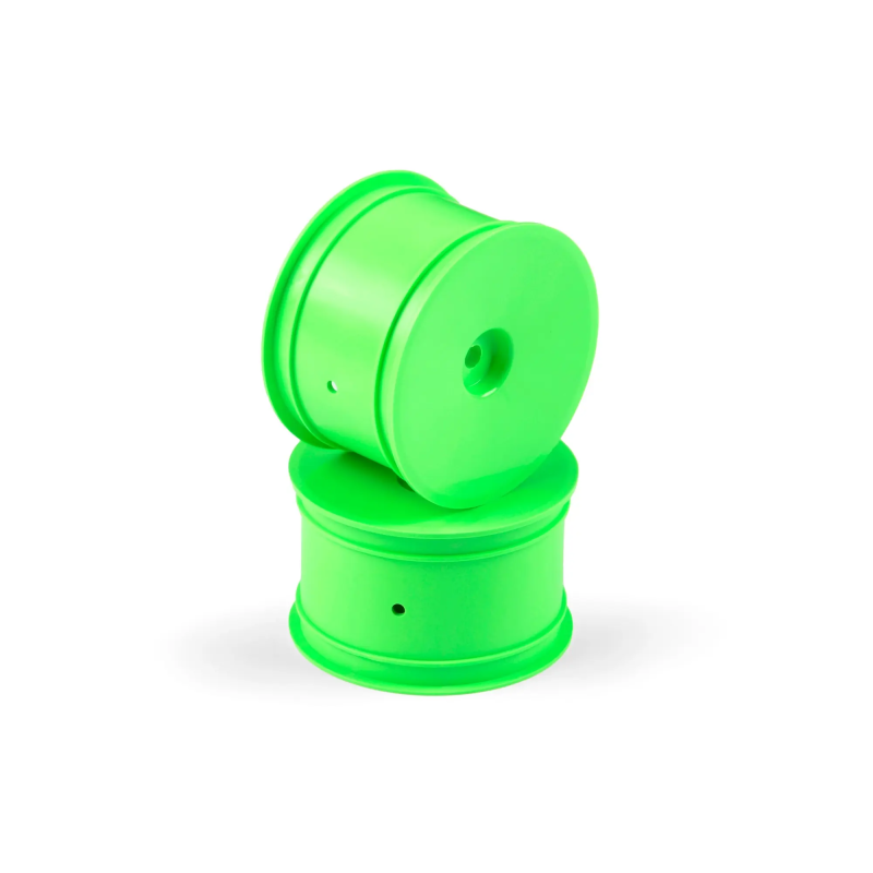 Llanta Trasera Hudy Aerodisk 2WD/4WD Hexágono 12mm IFMAR Verde Hard (2)