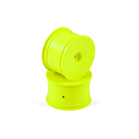 Llanta Trasera Hudy Aerodisk 2WD/4WD Hexágono 12mm IFMAR Amarillo Hard (2)